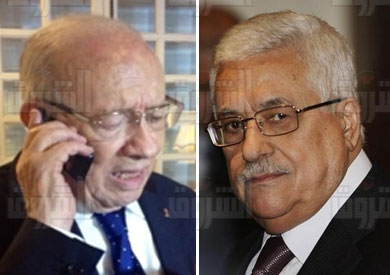 الرئيس الفلسطيني عباس أبو مازن والرئيس التونسي قائد السبسي
